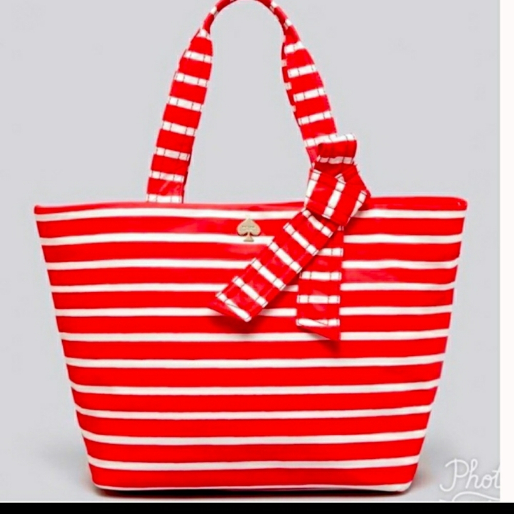 Kate Spade Maryanne Flatiron Nylon Striped purse